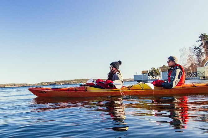 Stockholm: Winter Kayaking, Swedish Fika and hot Sauna Experience - Norrhamnen and the old fishing cottages