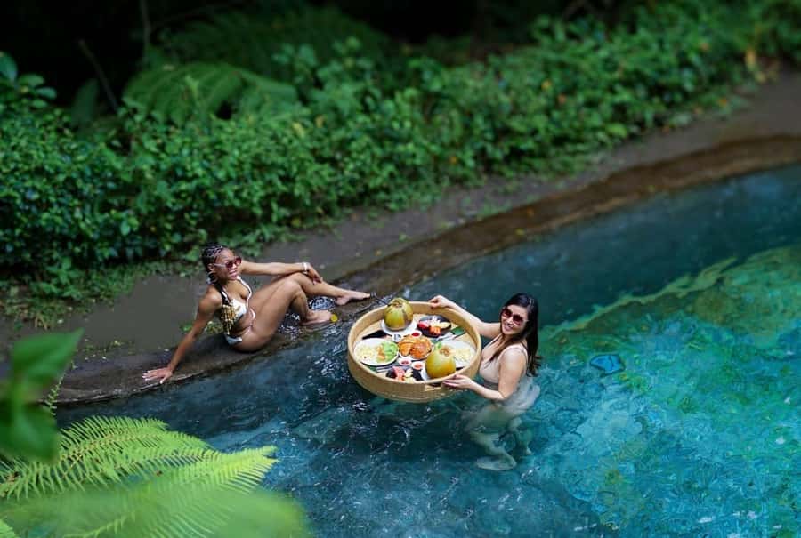 Ubud: Floating Breakfast, Jungle Swing & Spa Romantic Tour - Starting with the Ubud countryside and rice terraces